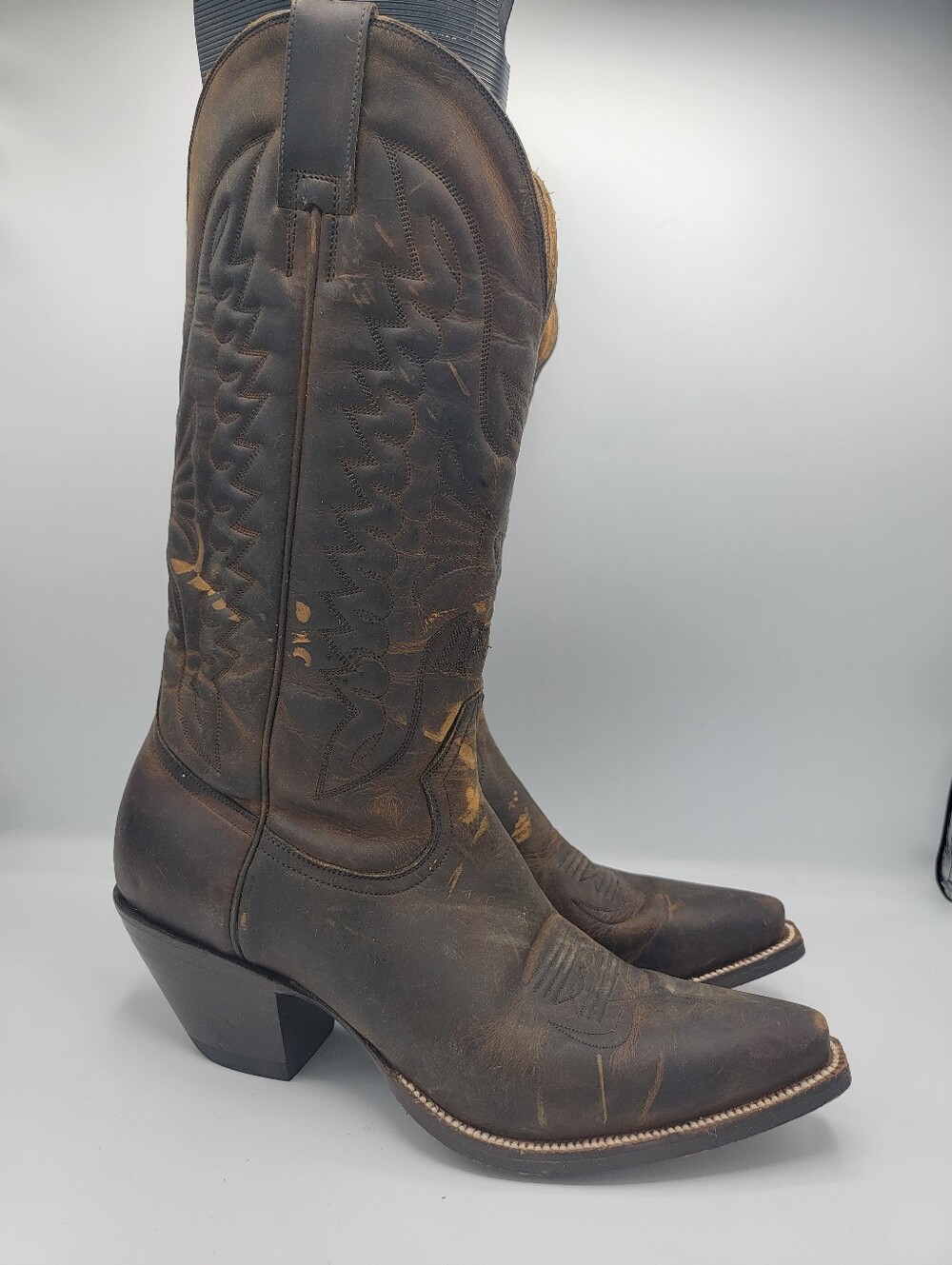 Heritage Classic Brown Western Cowgirl Boots